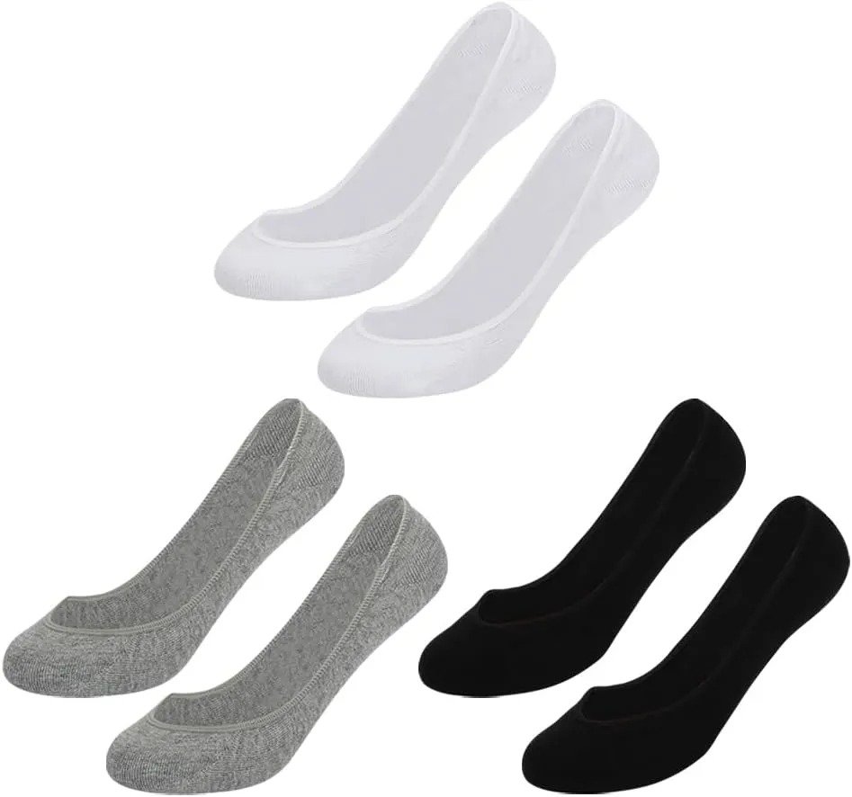 3 Pairs No Show Ankle Socks Low Cut Athletic Socks Invisible Sports Socks Non Slip Liner Socks Ladies Footies Socks