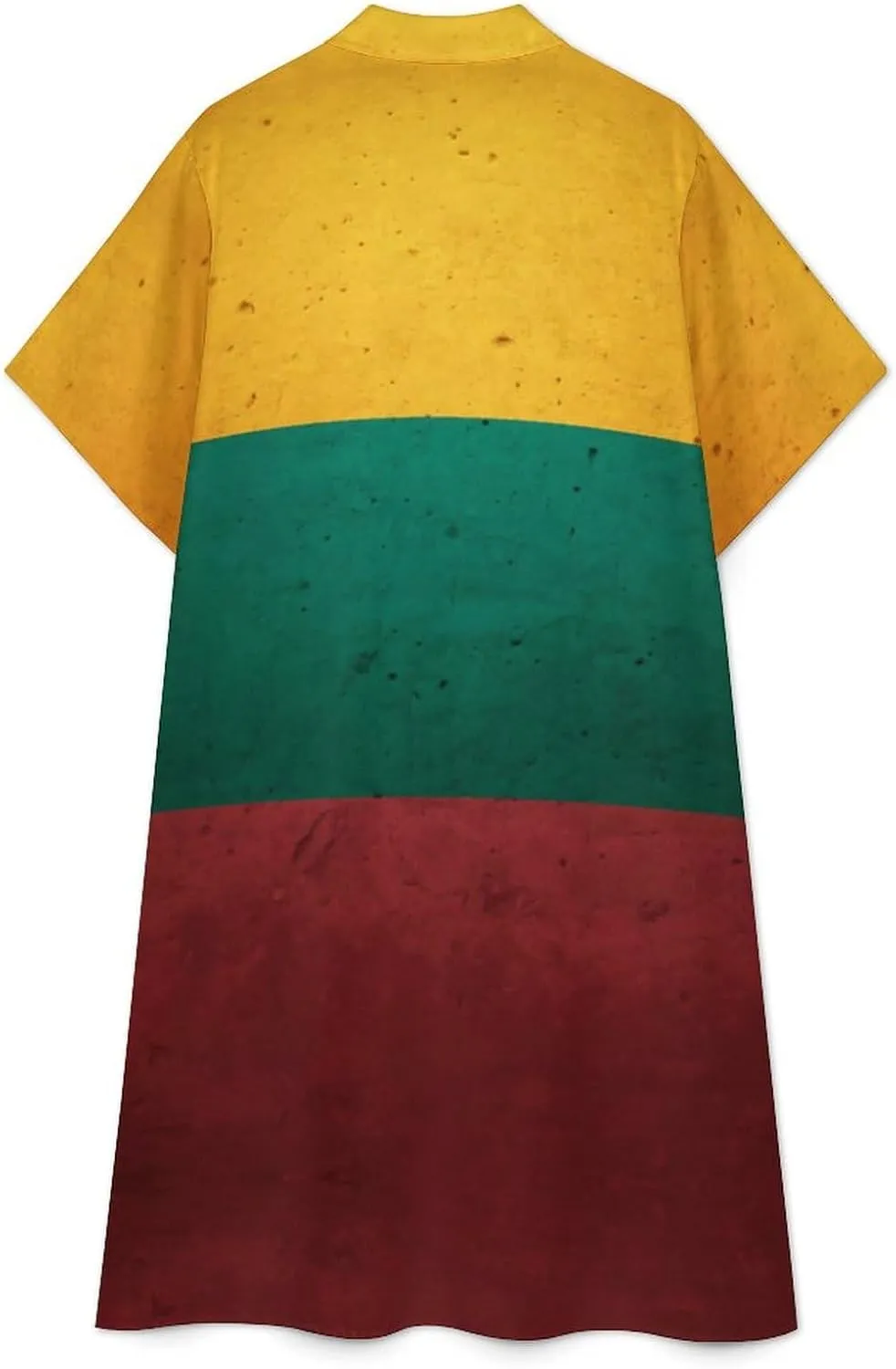 Albanian Flag Womens Button Down Shirt Dresses Simple Button Up Short Sleeve Blouse Tops