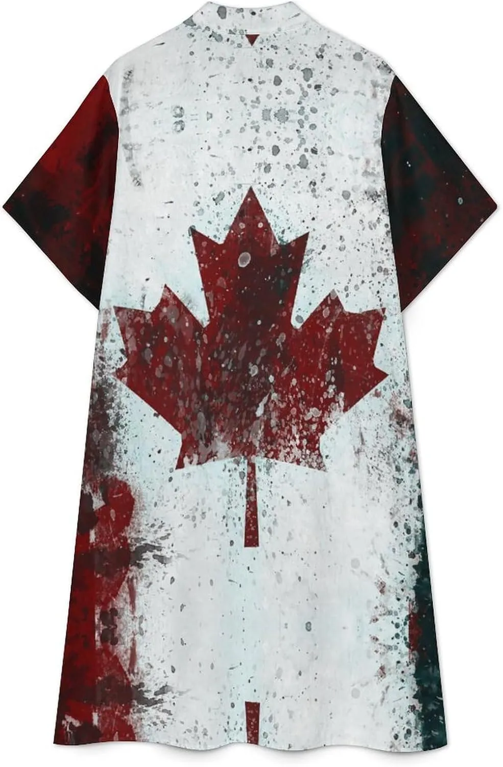 Albanian Flag Womens Button Down Shirt Dresses Simple Button Up Short Sleeve Blouse Tops
