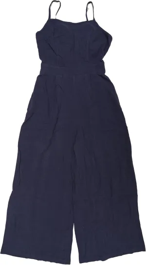 Allegra K Linen Jumpsuits for Women's Casual Spaghetti Strap Sleeveless Wide Legs Rompers