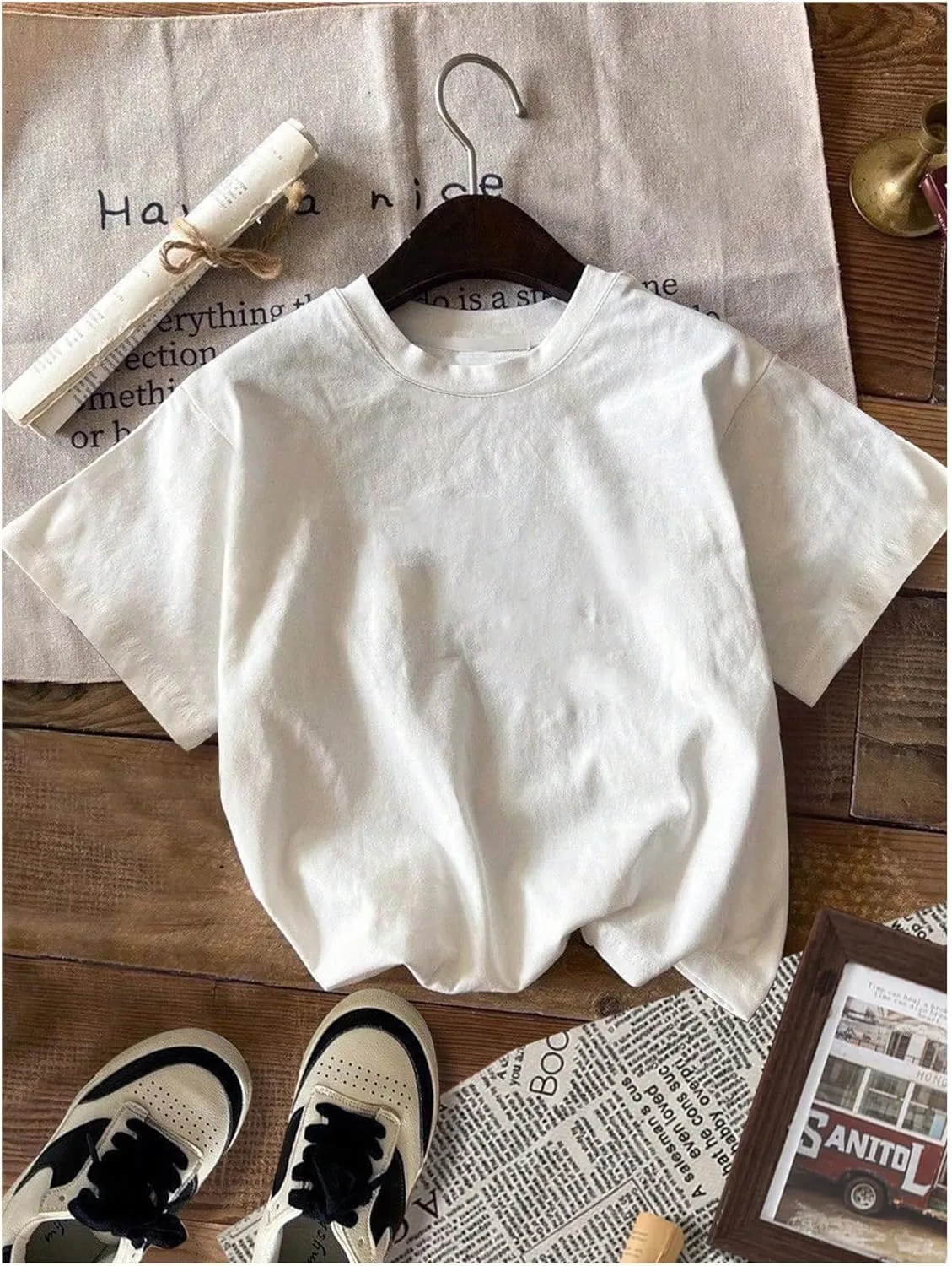 Boy's Short Sleeve Tropical Graphic Tee Tops Casual Crew Neck T Shirt Loose Summer Tops
