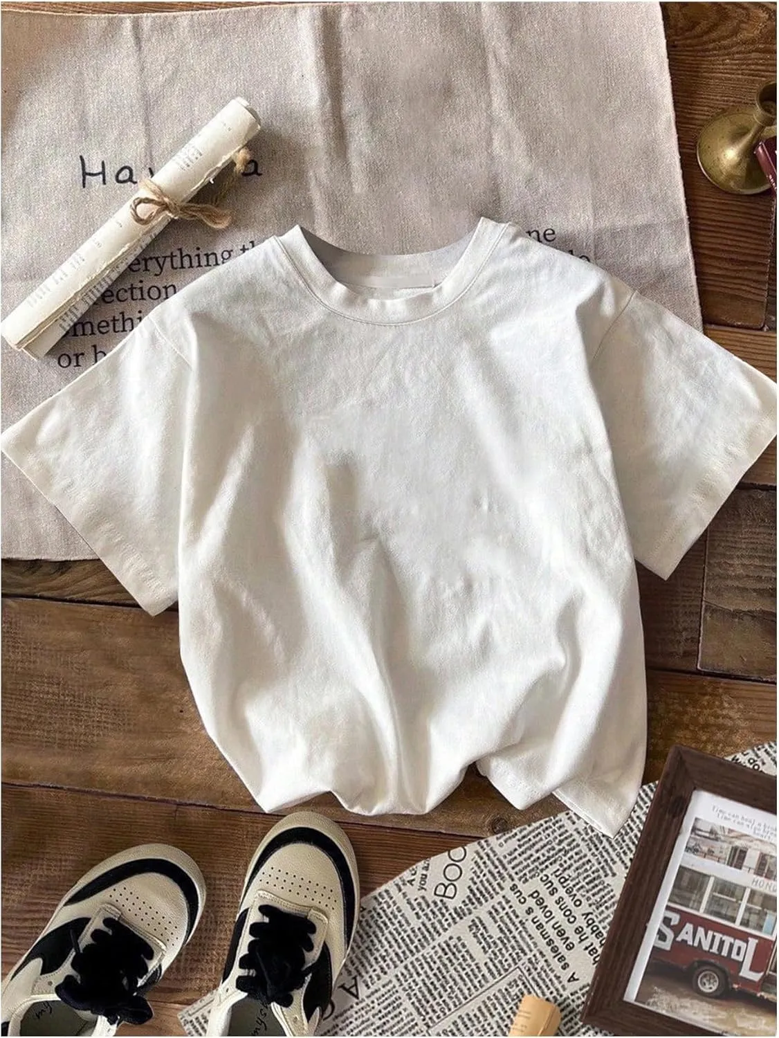 Boy's Short Sleeve Tropical Graphic Tee Tops Casual Crew Neck T Shirt Loose Summer Tops