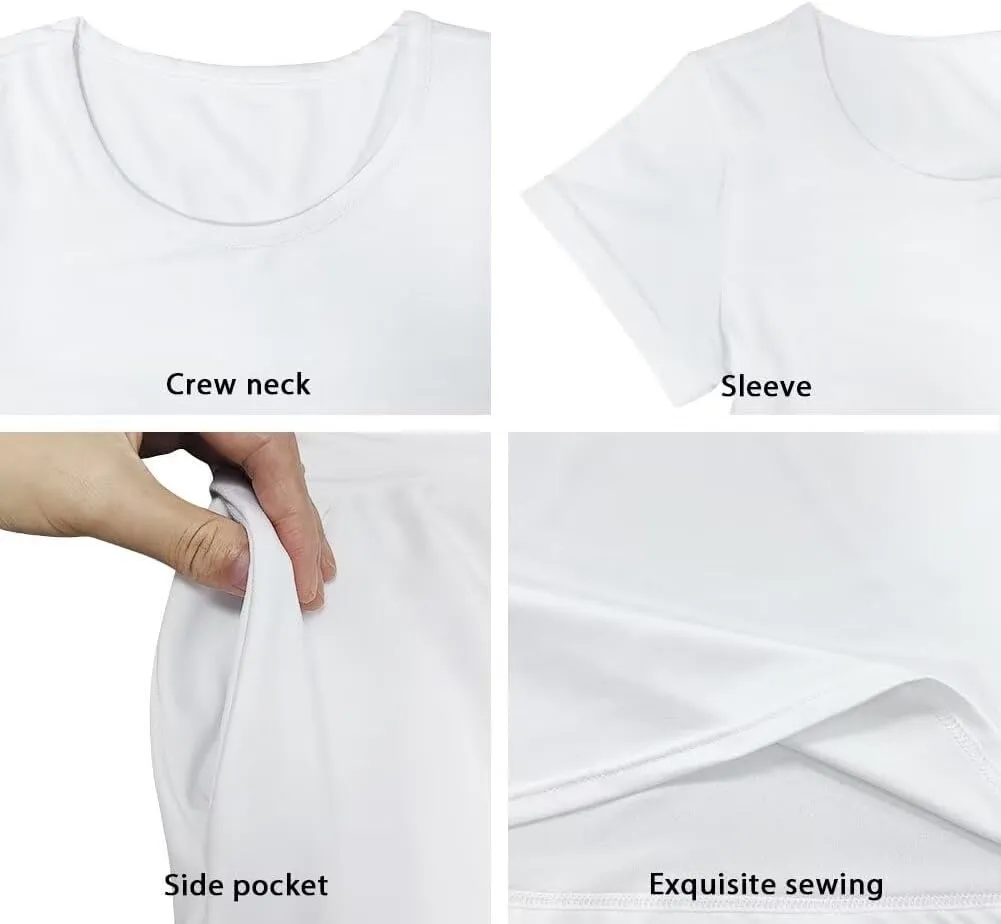 Casual Short Sleeve Dresses for Teen Girls Cute Skater Dresses Summer Outfits for 3-14 Years Old