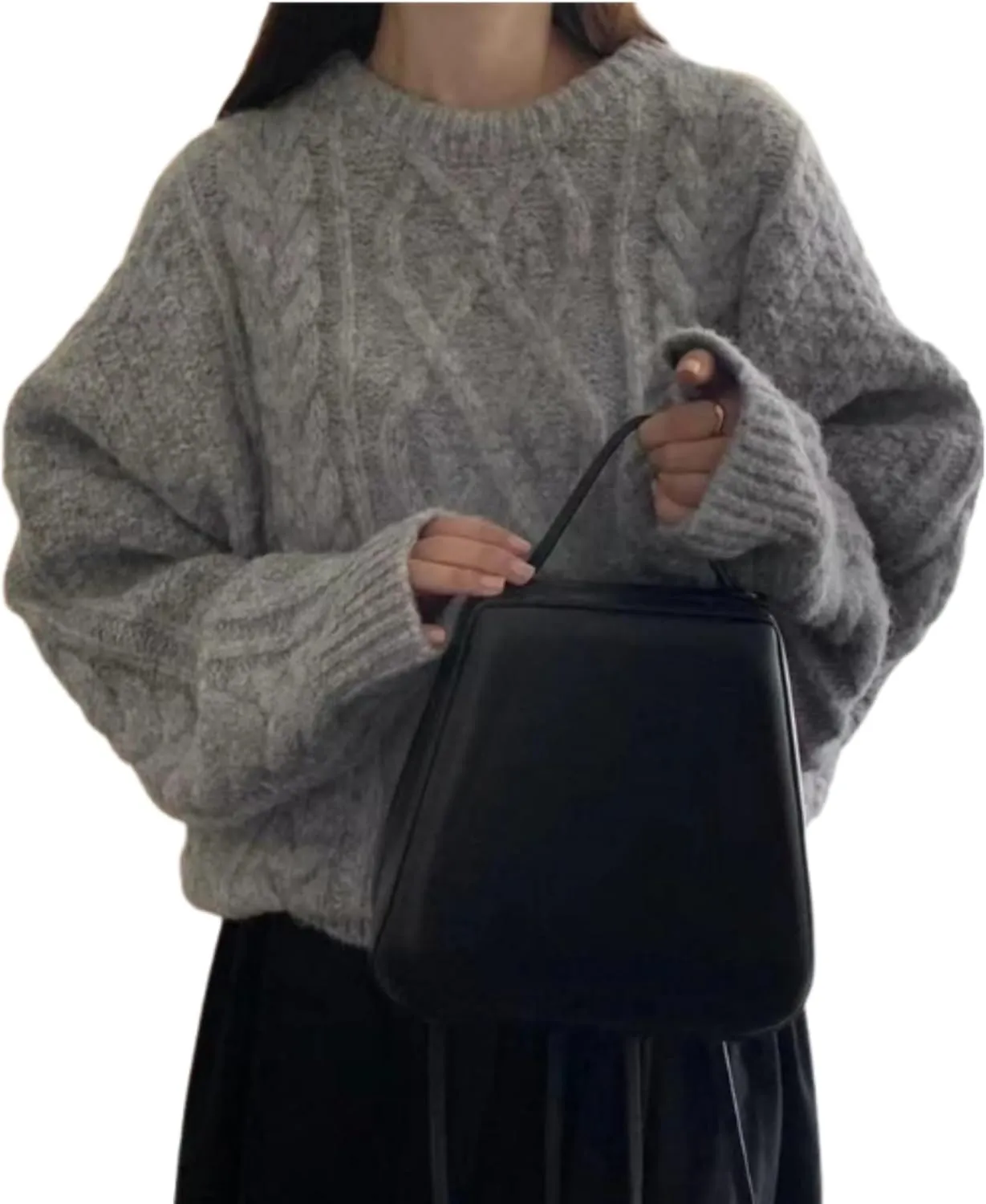 Chunky Sweater Women Cable Knit Sweater Oversized Sweaters Y2k Winter Fall Sweater Trendy 2024