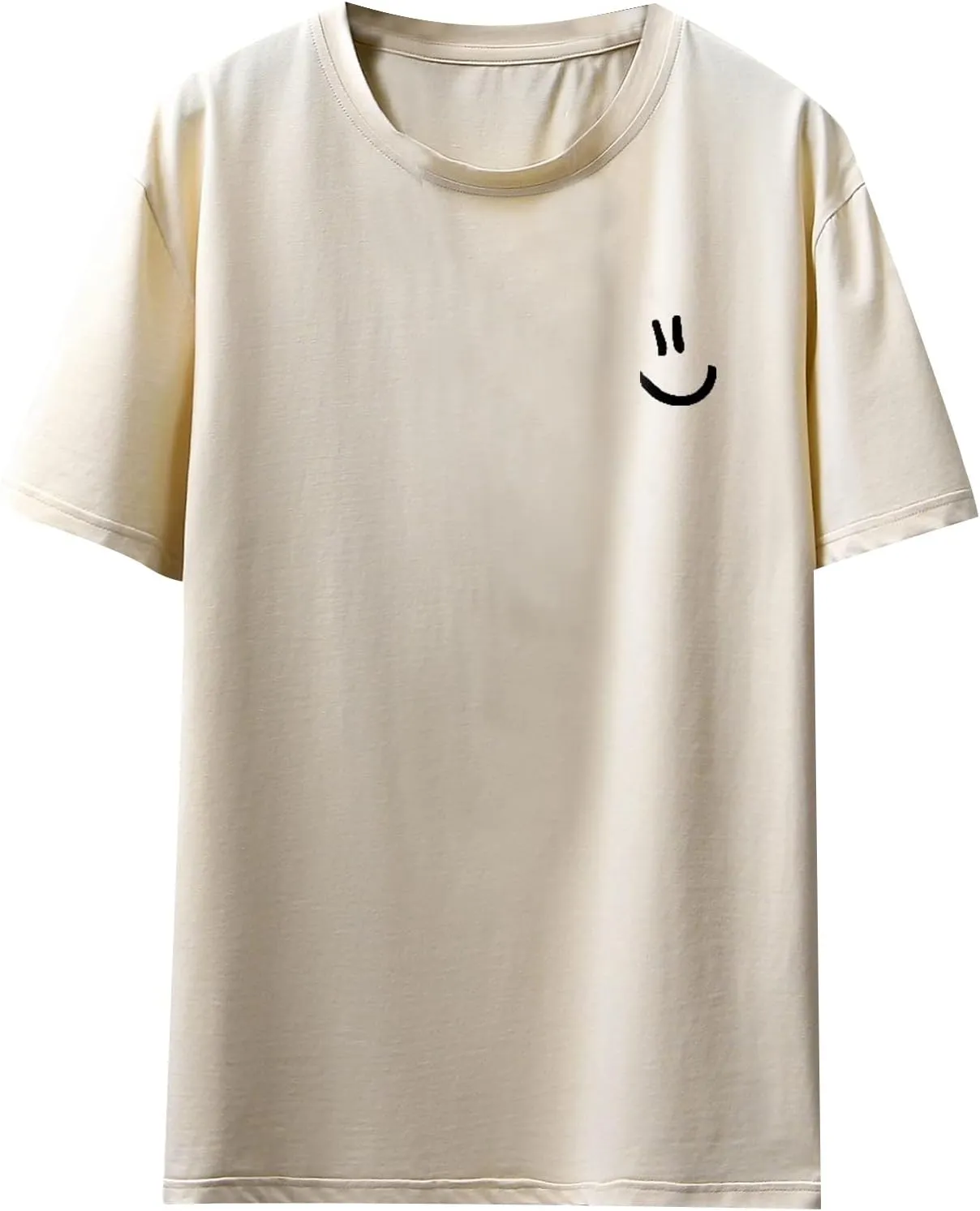 COZYEASE Men's Slogan Letter Graphic Print Tee Tops Casual Round Neck Short Sleeve Summer T Shirts