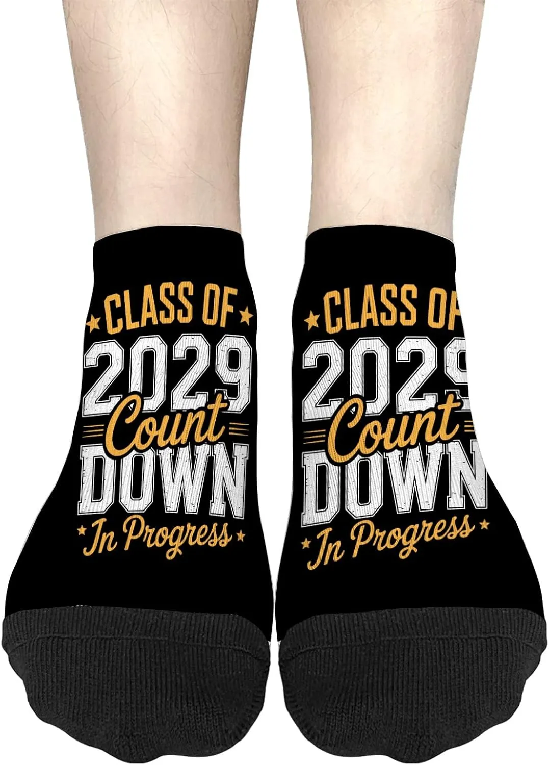 Crazy Sock For Women Mens No Show Socks, Class Of 2029 Count Down Fun First Day 8th Grade Graduation Sock, Best Friends Gifts Ideas