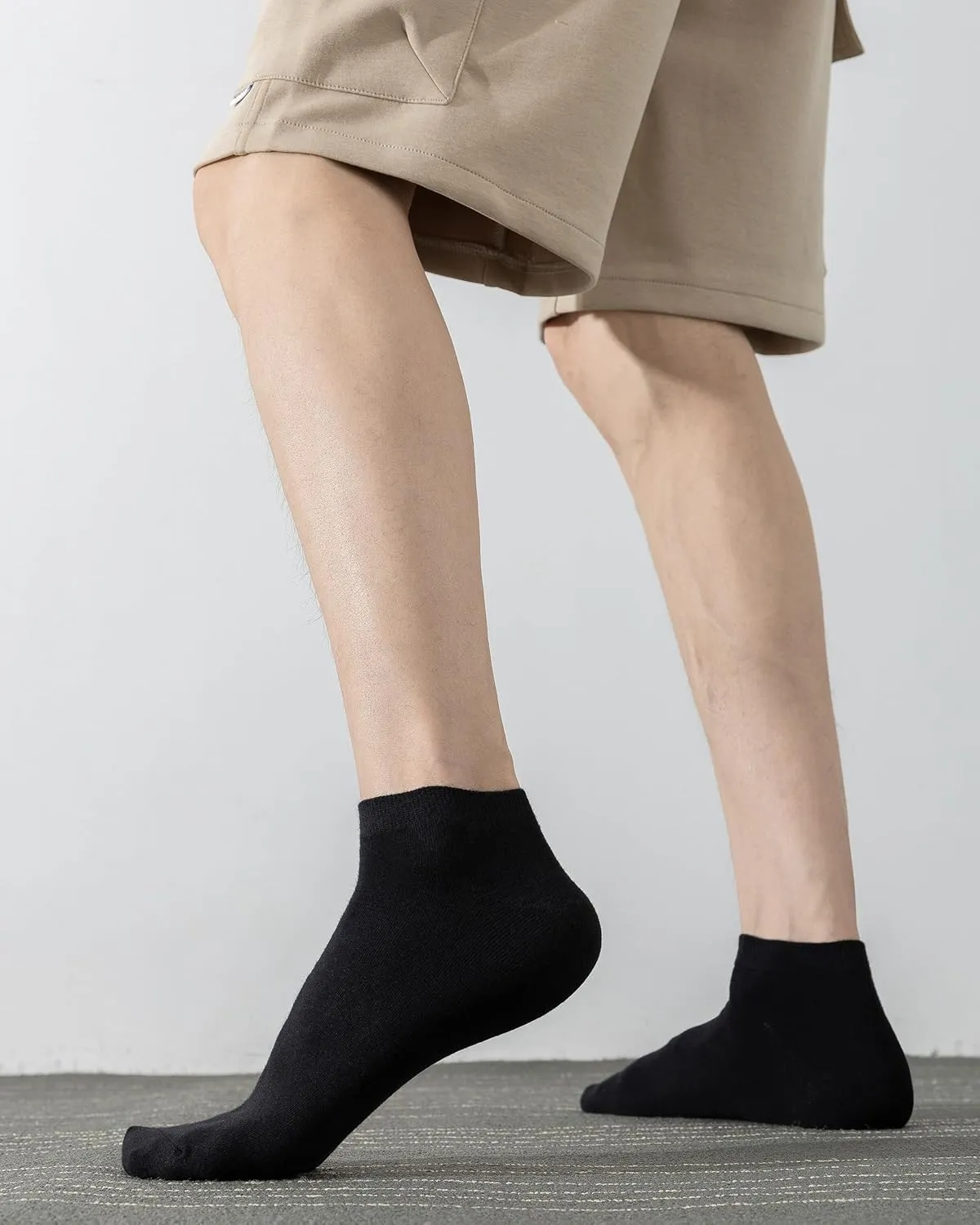 DarkCom Low Cut Ankle Socks for Women and Men, 8 Pairs Thin Seamless Cotton Socks
