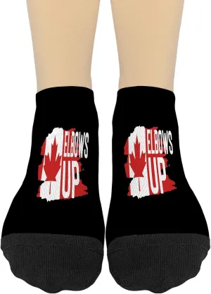 Elbowes up Womens No Show Socks Athletic Sock for Men