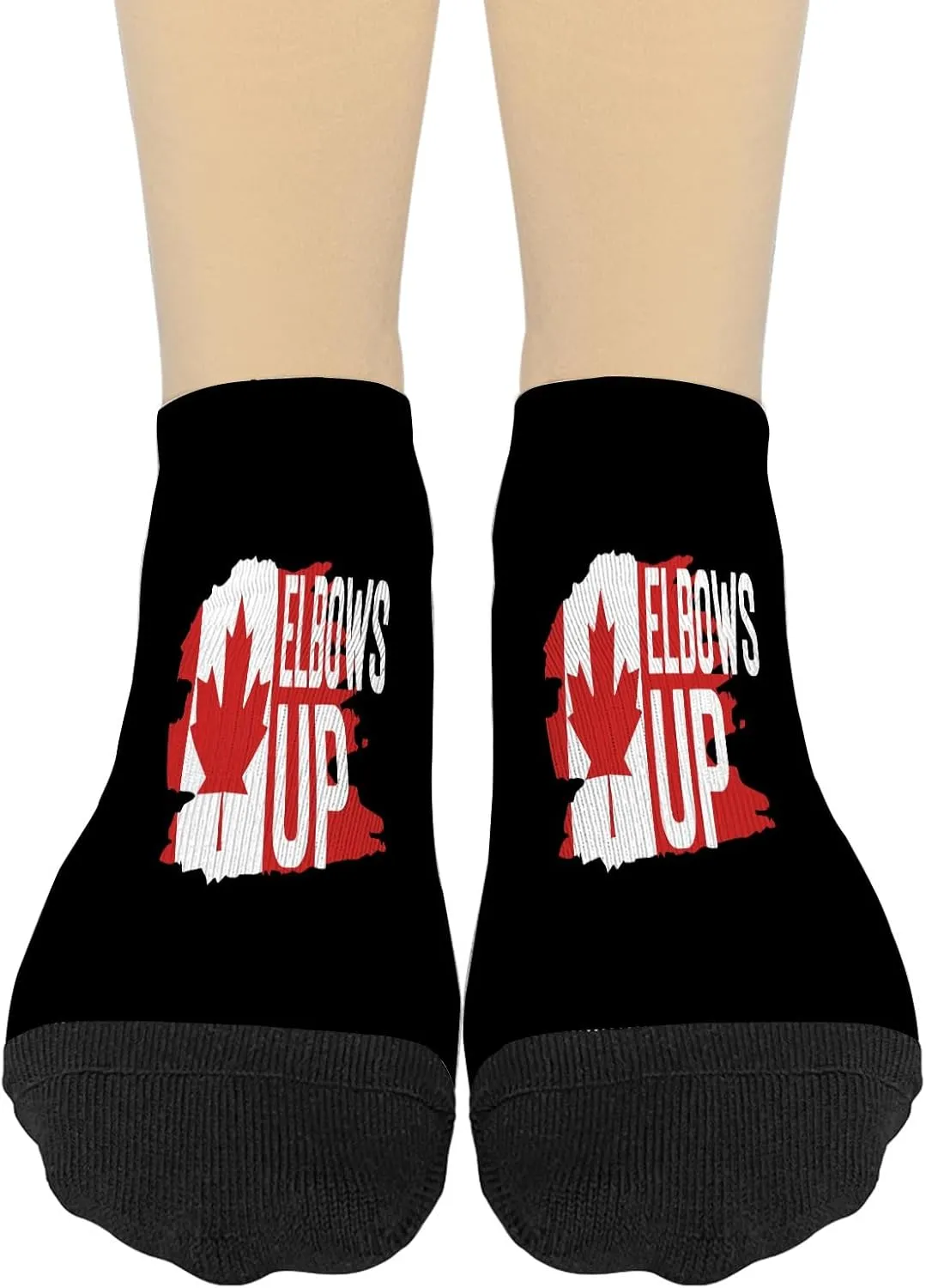 Elbowes up Womens No Show Socks Athletic Sock for Men