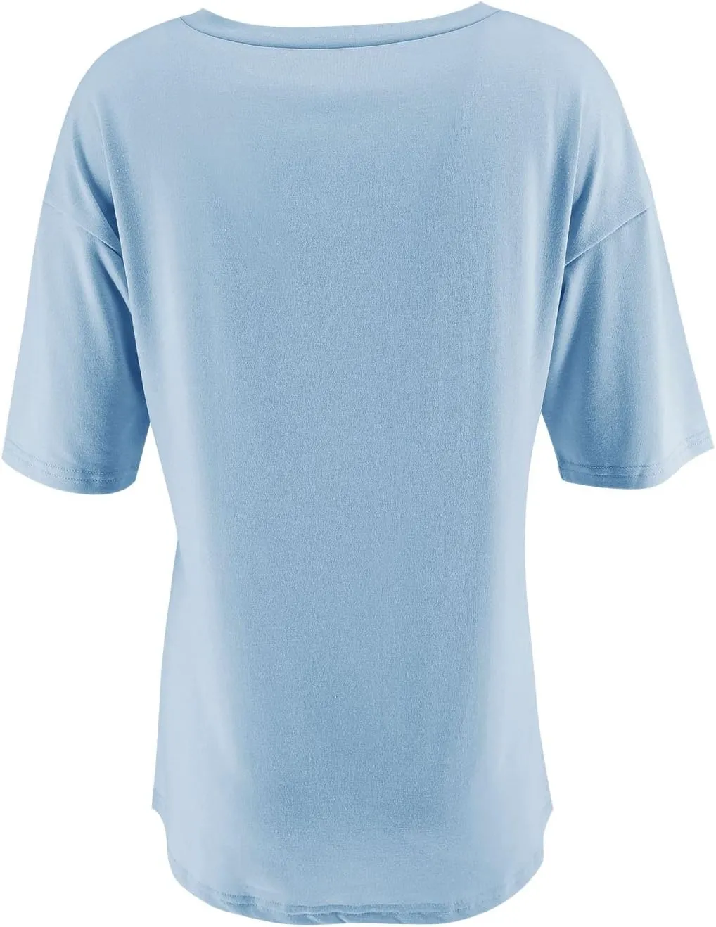 Fanway&EC Women's Short Sleeve T-Shirts Casual Crewneck Tees with Pocket Summer Basic Tops