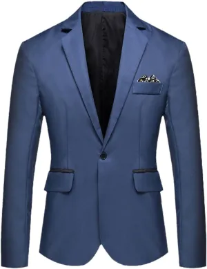 Fashion Business Men's Blazer Jacket Slim Fit Wedding Dress Suit Jackets Groomsman Party Suit Outwear For Man