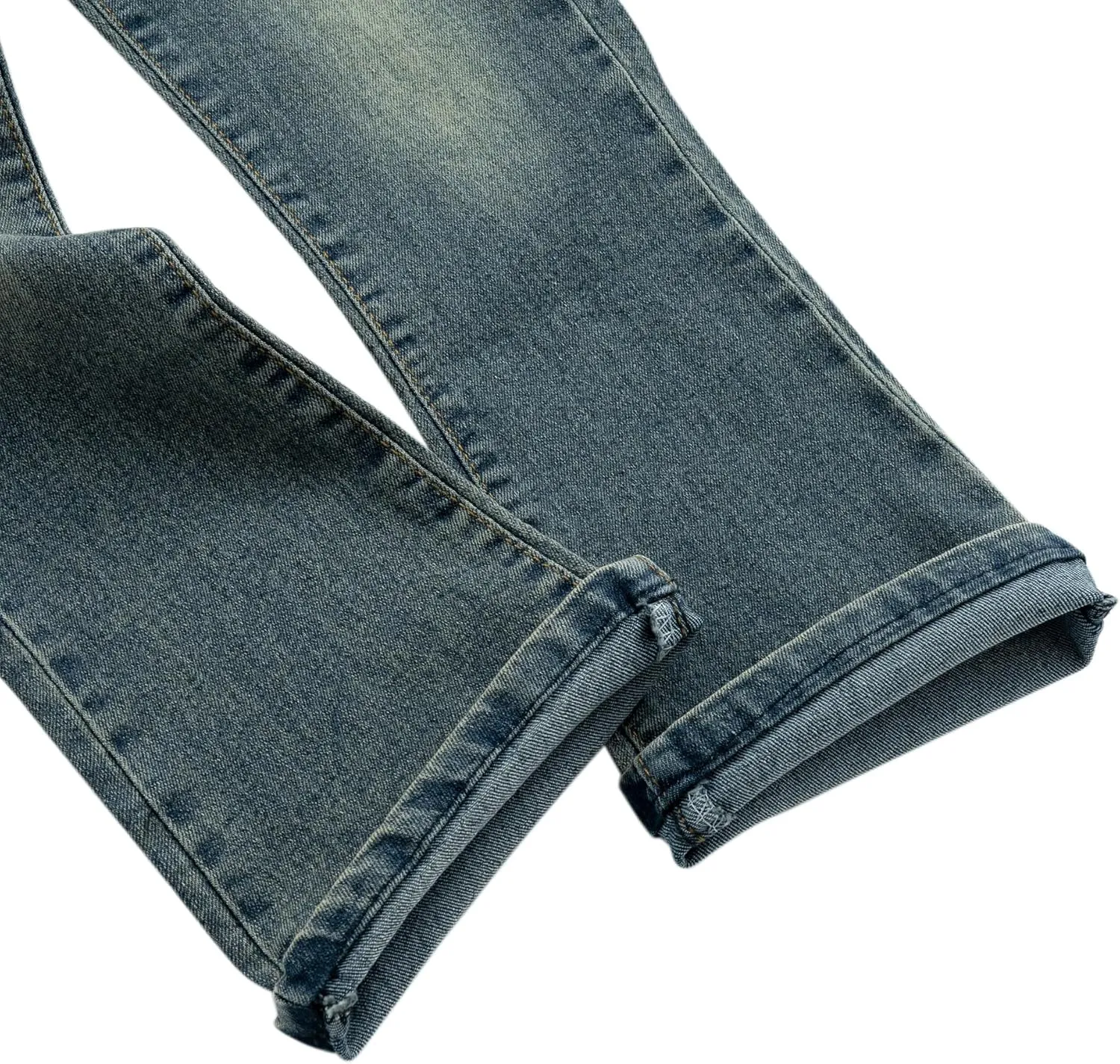 Girls Flare Leg Bell Bottom Jeans Kids Vintage Slim Fit Stretchy Bootcut Denim Pants