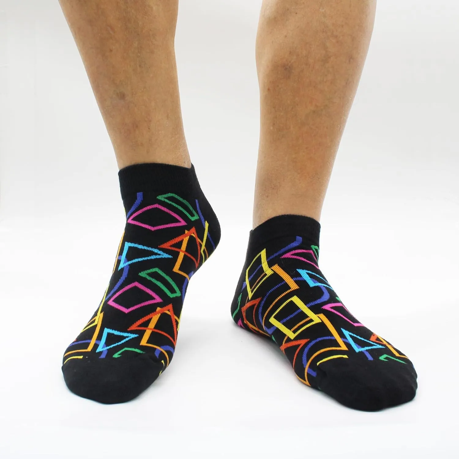 GLCMXMART Mens Fun Ankle Socks,Crazy Funny Cool Funky Colorful Novelty Silly Graphic Patterned Socks Gift for Men