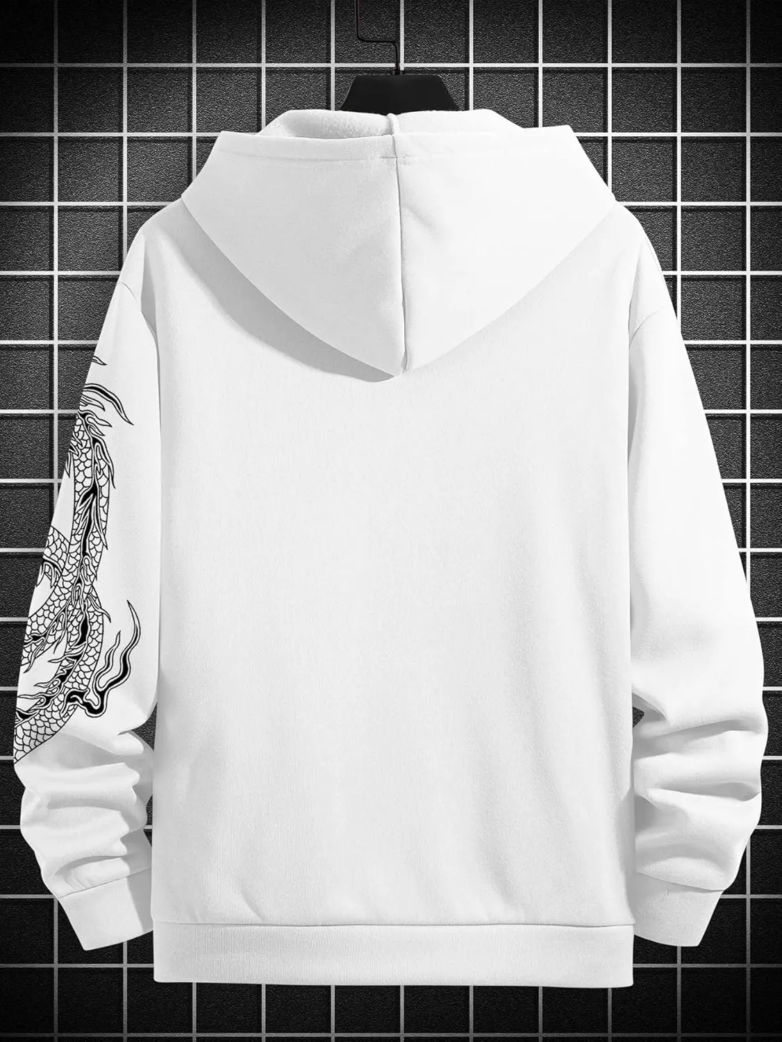 GORGLITTER Y2k Zip Up Hoodies for Men Graphic Sweatshirts long Sleeve Designer Hoodies Pullover Streetwear