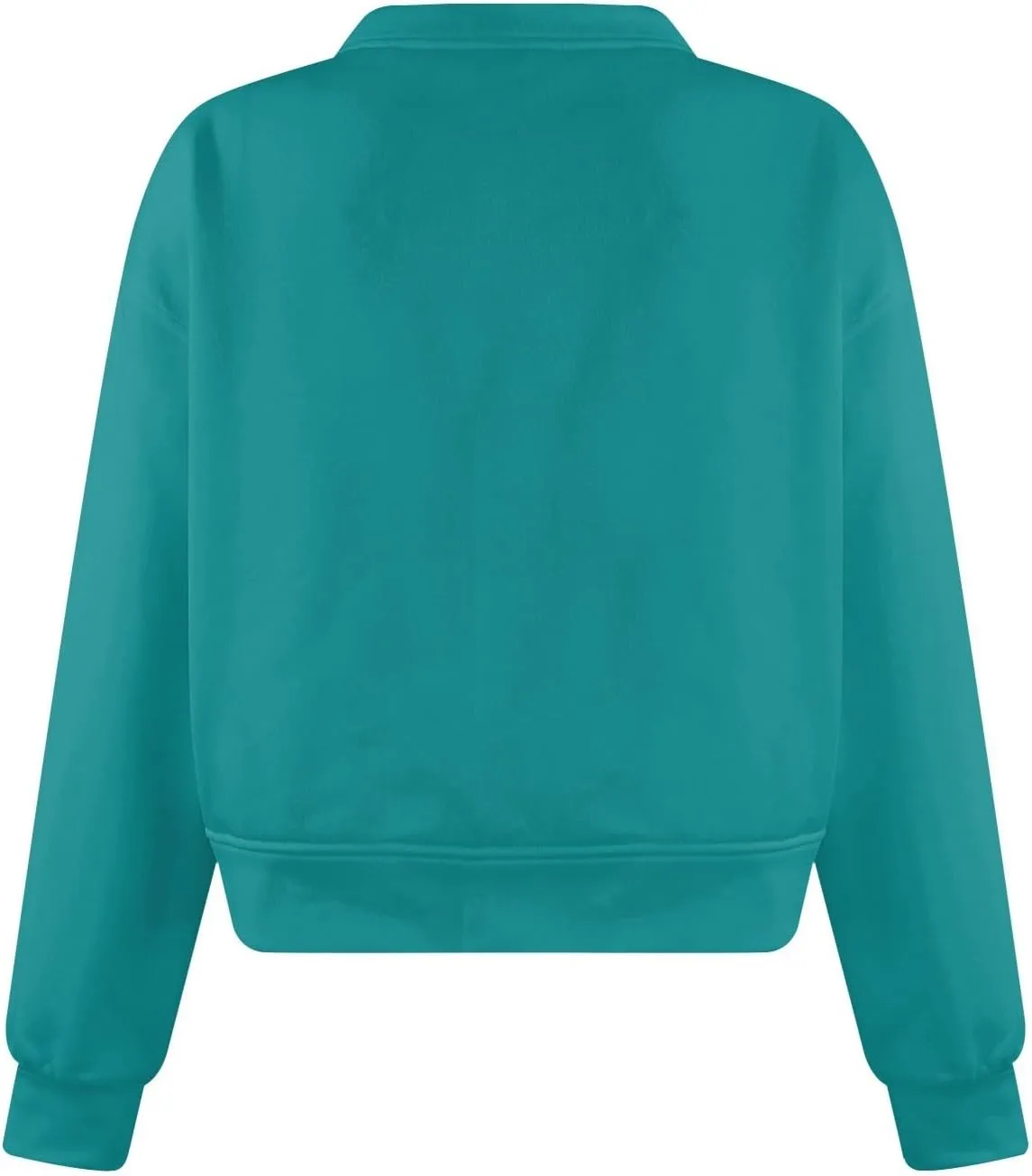 Gumipy Oversized Sweatshirt for Women Trendy V Neck Cropped Sweatshirts Casual Long Sleeve Fleece Pullover Spring Outfits