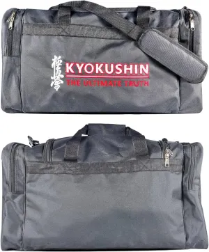 Gym Bag for Men and Women, Large Duffle Bag for Sports, Gym and Weekend Getaway, Waterproof Dufflebag with Shoe and Wet Clothes Compartments (Kyokushin)