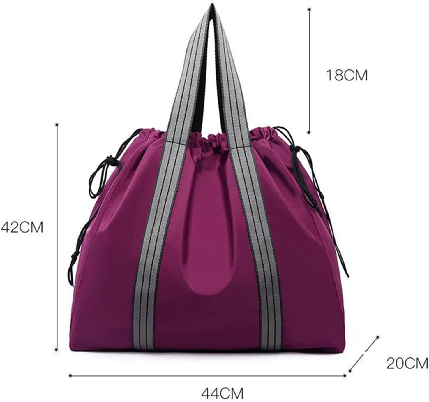 Gym bag for women Large Capacity Sport Handbag Men Women Gym Bag Multifunction Travel Backpack Waterproof Outdoor Fitness Yoga Mat Training Duffle(Purple)