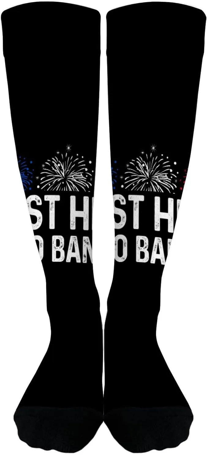 Just Here To Bang Womens Athletic Socks