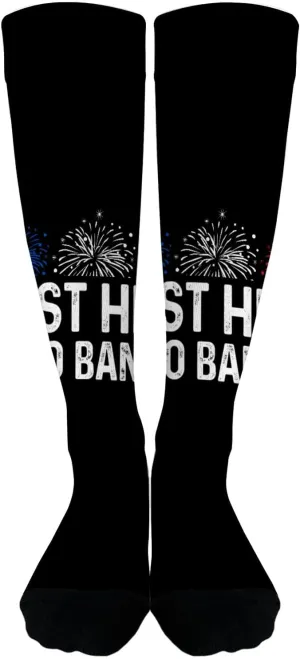 Just Here To Bang Womens Athletic Socks