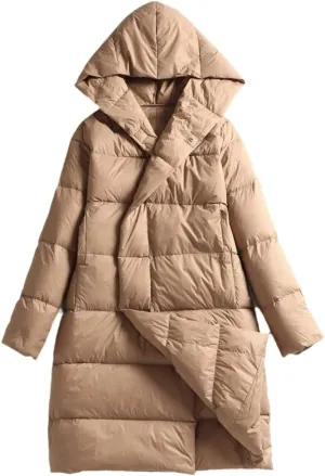 Lightweight Duck Down Coat Women Winter Oversized Ultralight Puffer Jacket Long Female Down Parka Outerrwear