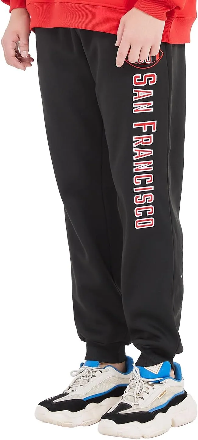 Mens Embroidery Go City Name Sweatpants Active Soft Fleece Jogger Sport Lounge Pants