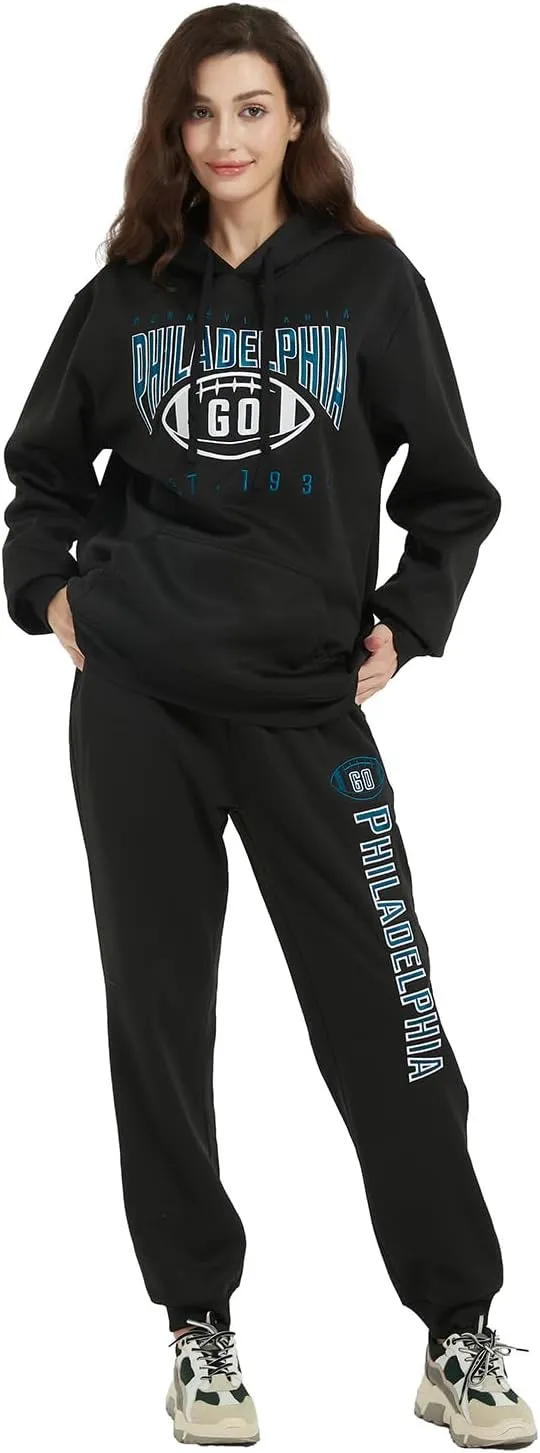 Mens Embroidery Go City Name Sweatpants Active Soft Fleece Jogger Sport Lounge Pants