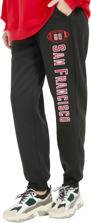Mens Embroidery Go City Name Sweatpants Active Soft Fleece Jogger Sport Lounge Pants