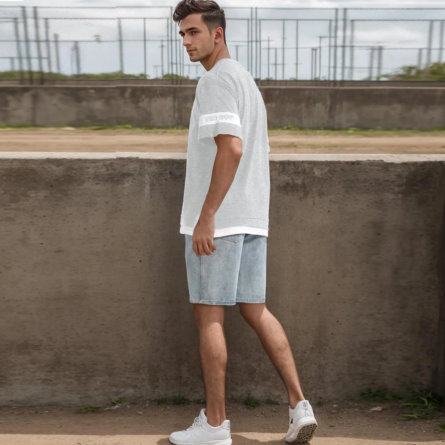 Men's T-Shirts, Crew Neck Soft Cotton Tee Shirt Casual Short Sleeve Tee Shirts for Men
