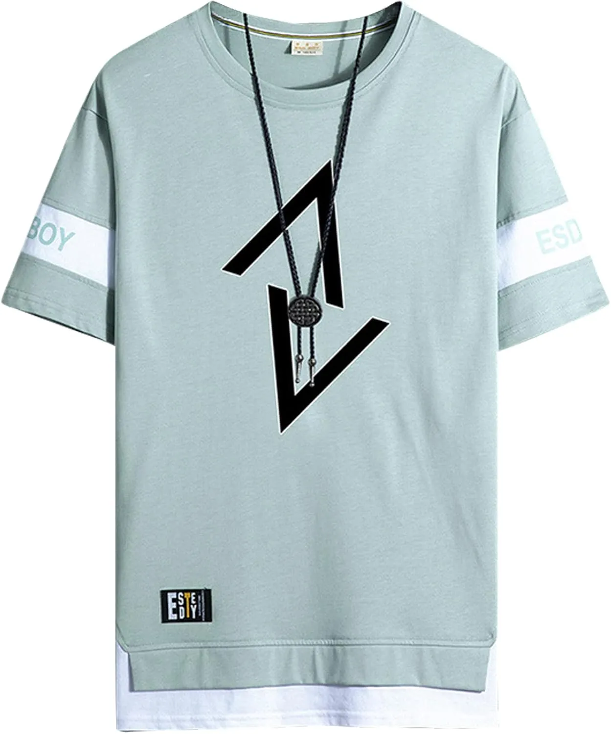 Men's T-Shirts, Crew Neck Soft Cotton Tee Shirt Casual Short Sleeve Tee Shirts for Men