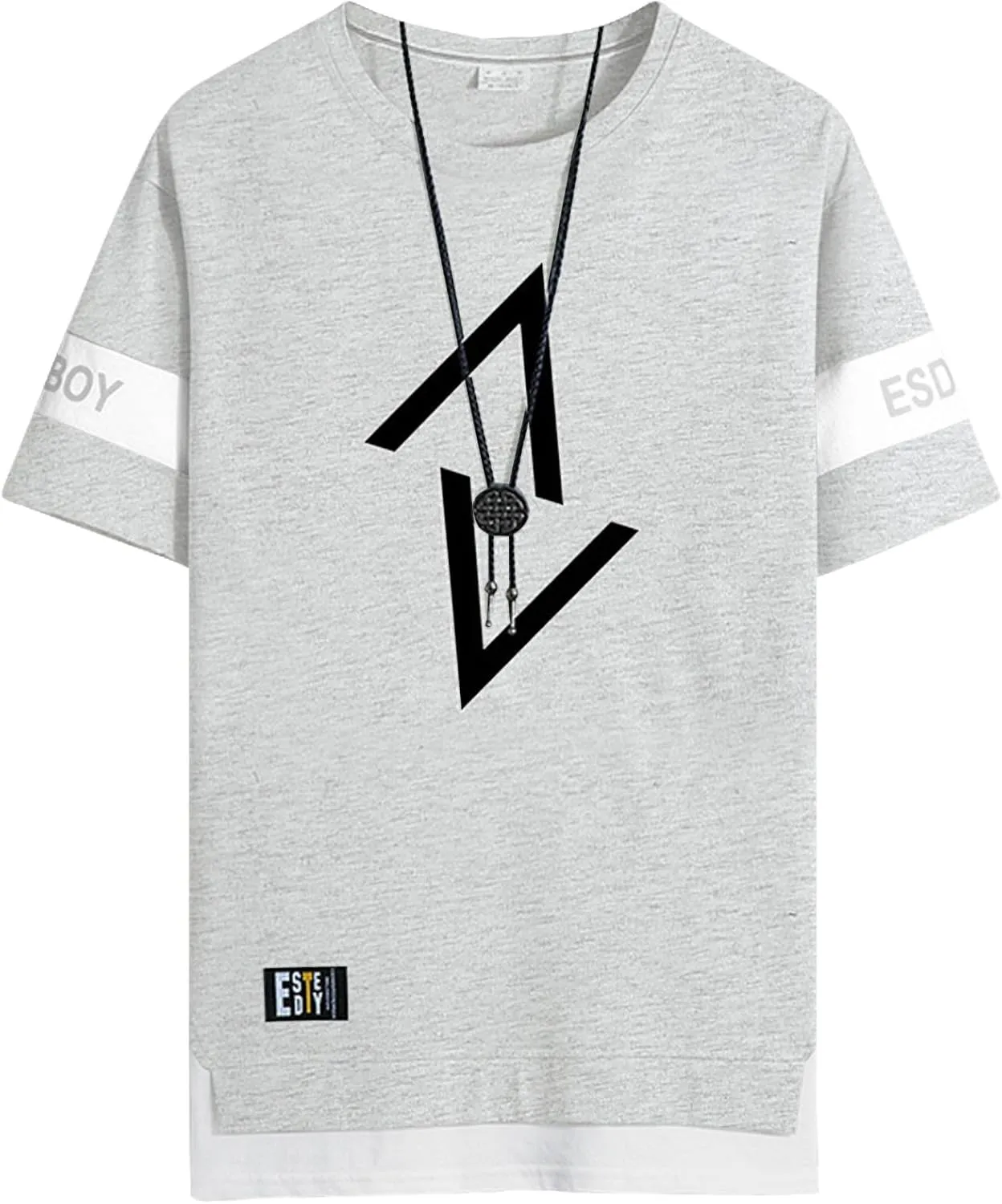Men's T-Shirts, Crew Neck Soft Cotton Tee Shirt Casual Short Sleeve Tee Shirts for Men