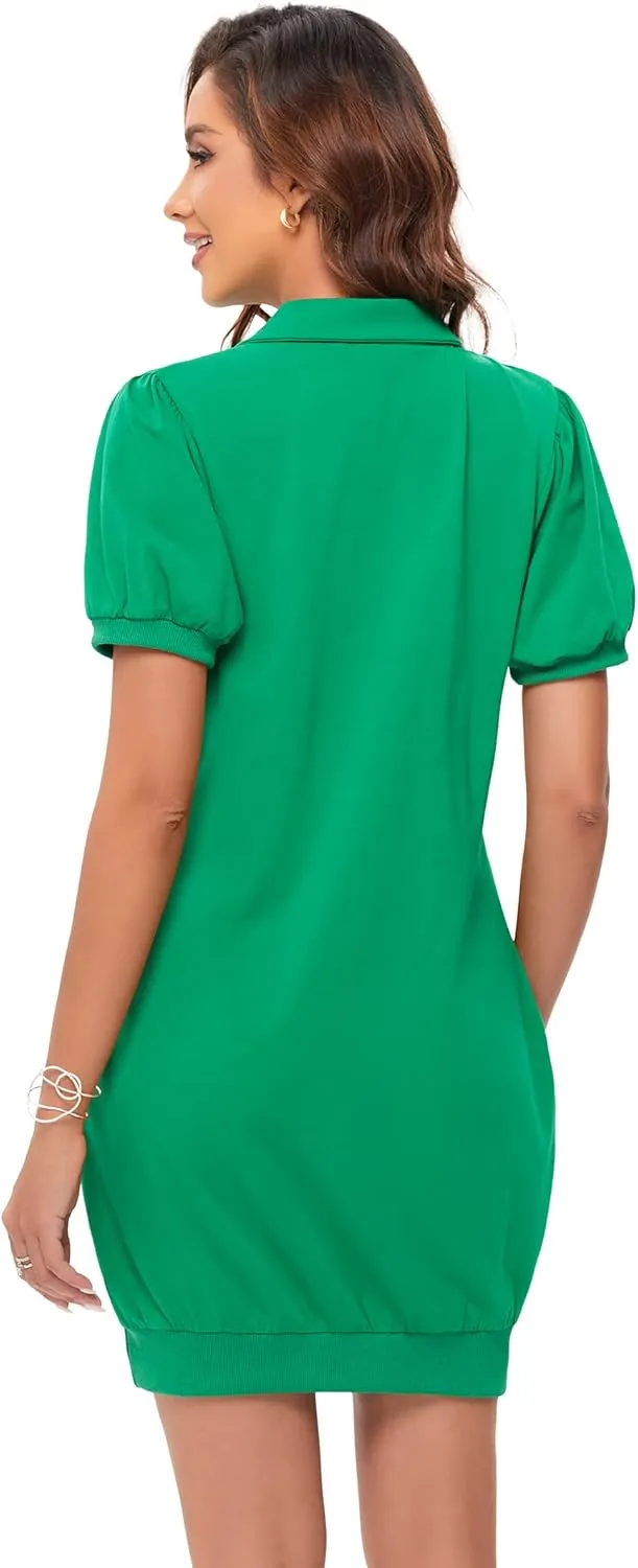 MISSKY Women's Casual Pockets Sweatshirt Tops Pullover Hoodie Dress