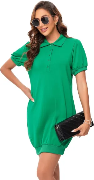 MISSKY Women's Casual Pockets Sweatshirt Tops Pullover Hoodie Dress
