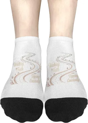 Personalized Sock Womens No Show Socks, Walking By Faith Tripping Constantly Christian Bible Quotes Sock, Gag Gifts Funny