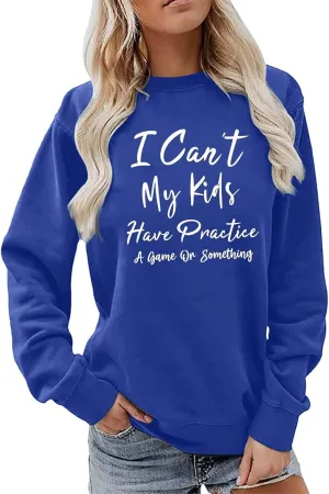 Pullover Sweaters for Women Fashion Letter Print Crew Neck Sweatshirt Long Sleeve Top Cropped Sweatshirt
