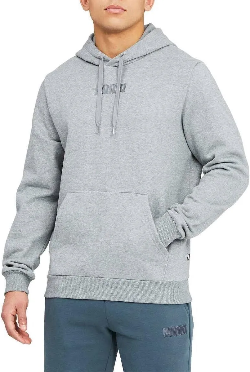PUMA Men's Modern Basics 22 Fleece Hoodie Pullover Sweatshirt (as1, alpha, m, regular, regular, Gray)