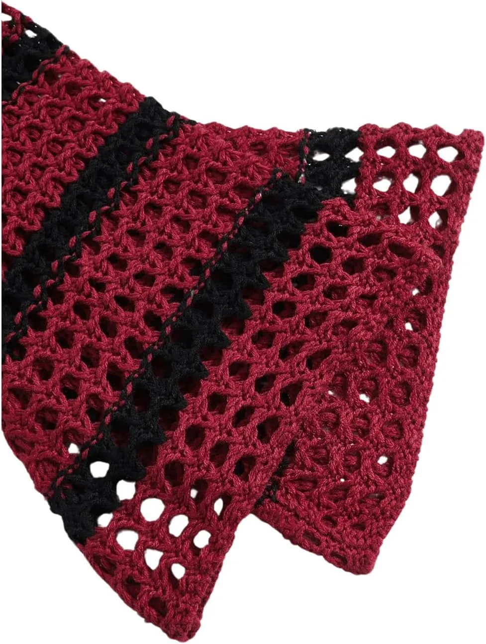 SHENHE Women's Hollow Out Knit Bolero Shrug Crochet Cropped Sweater Top Bell Long Sleeve Y2K Cover Up Top