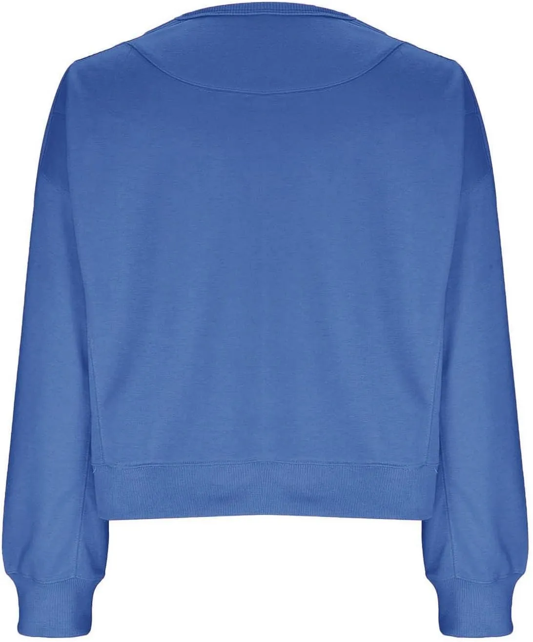 Sweatshirt for Women Trendy Solid Color Long Sleeve Pullover Crewneck Cropped Sweatshirts Casual Tops Fall Clothes