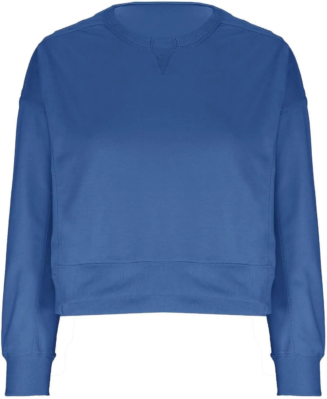 Sweatshirt for Women Trendy Solid Color Long Sleeve Pullover Crewneck Cropped Sweatshirts Casual Tops Fall Clothes