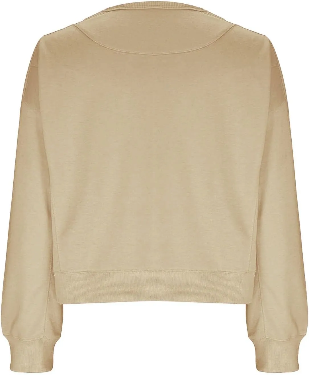 Sweatshirt for Women Trendy Solid Color Long Sleeve Pullover Crewneck Cropped Sweatshirts Casual Tops Fall Clothes