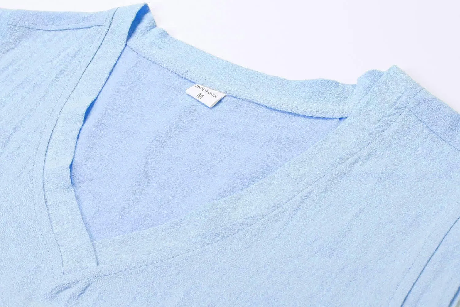 utcoco Men's Cotton Linen Tank Top Solid Color V-Neck Cut Off Tee Summer Beach Sleeveless Shirts for Men