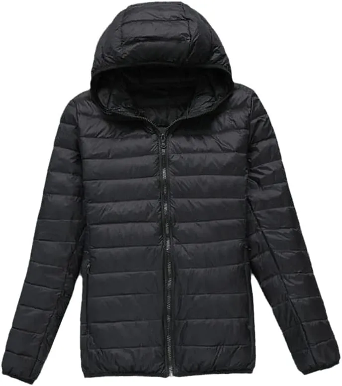 Women Duck Down Jackets Winter Ultralight Hooded Women Down Coat Portable Short Parkas Puffer Overcoat