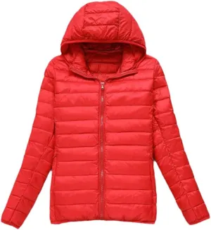 Women Duck Down Jackets Winter Ultralight Hooded Women Down Coat Portable Short Parkas Puffer Overcoat