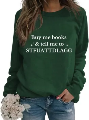 Womens Abibliophobia Sweatshirt Funny Vintage Reading Shirts Long Sleeve Crewneck Graphic Pullover Book Lover Gift