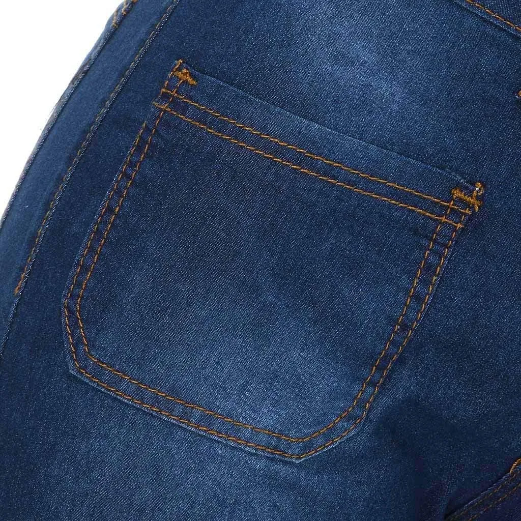Womens Mid Waist Bell Jeans Trendy Straight Wide Leg Gradient Flare Denim Pants Front Button Slim Work Casual Trouser