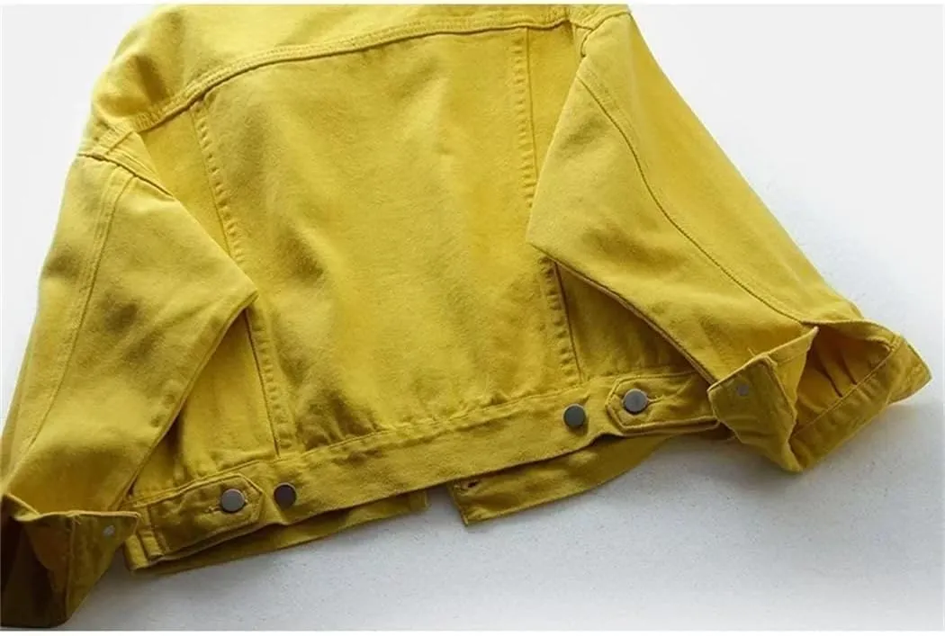 Women's Short Korean Style Loose Long Sleeve Jacket Student Spring And Autumn Denim Jacket Top