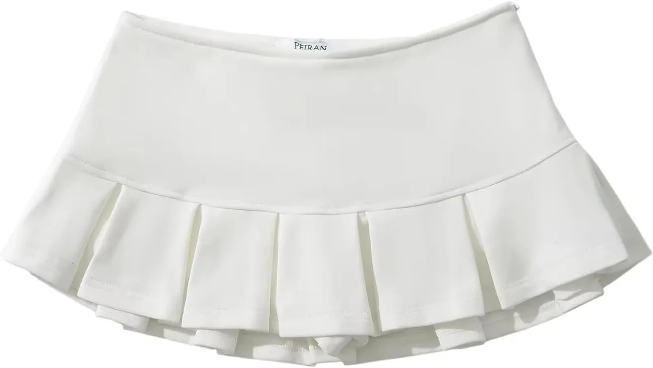 Y2K Mini Skirt Low Waist Mini Skirts for Women Pleated Skirts Y2k Clothes Trendy Skort Coquette