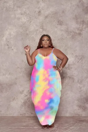 YeGine Oversize Tshirt Dress Plus Size Short Sleeve Maxi Dress with Pockets