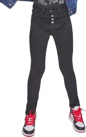 YMI Girls Essential Button Fly Skinny Jeans