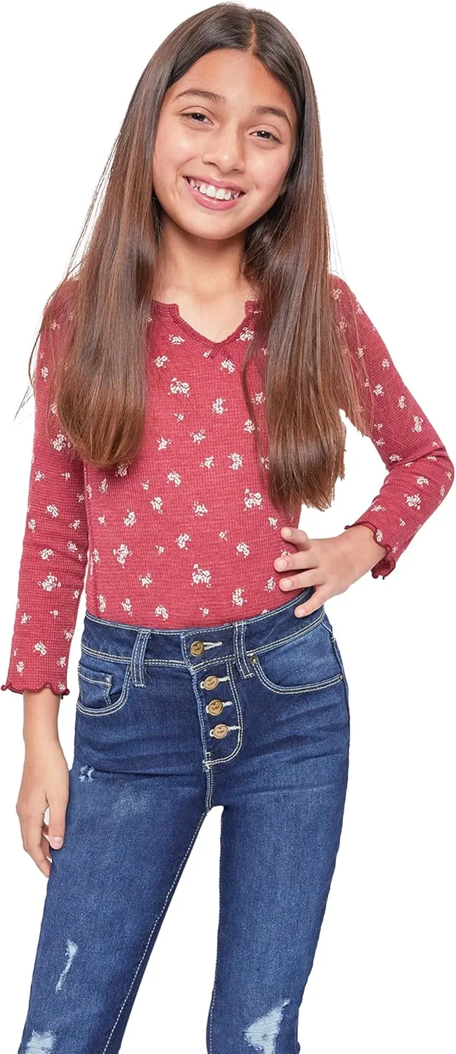 YMI Girls Essential Button Fly Skinny Jeans