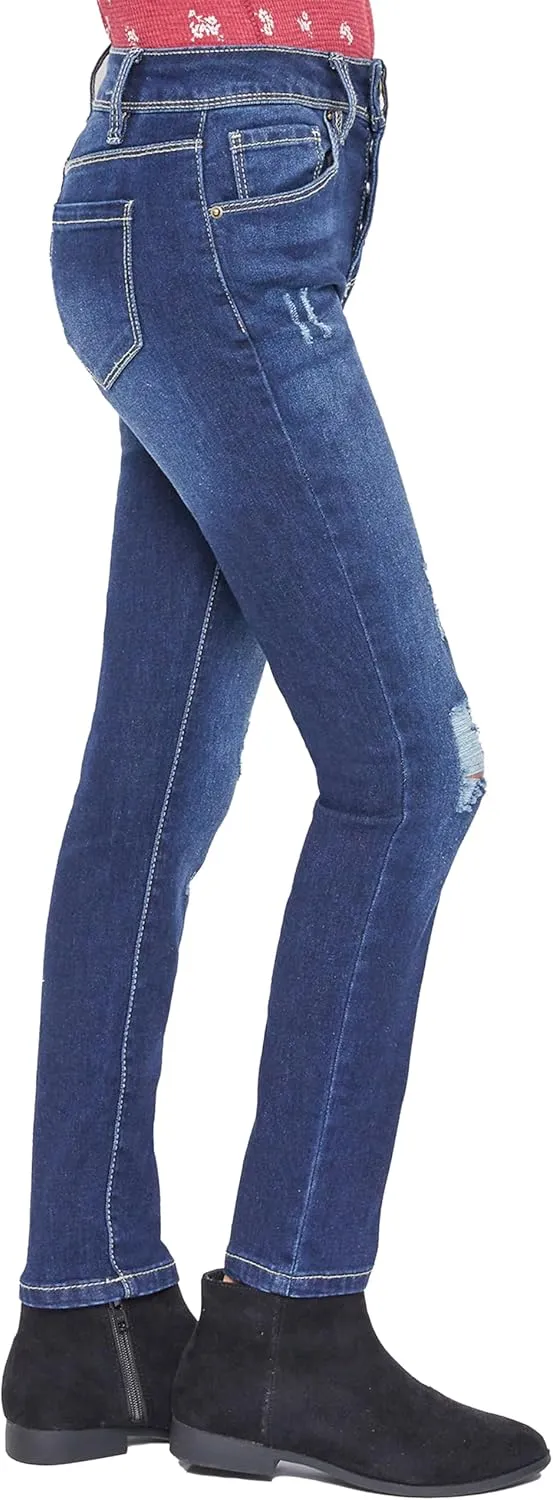 YMI Girls Essential Button Fly Skinny Jeans